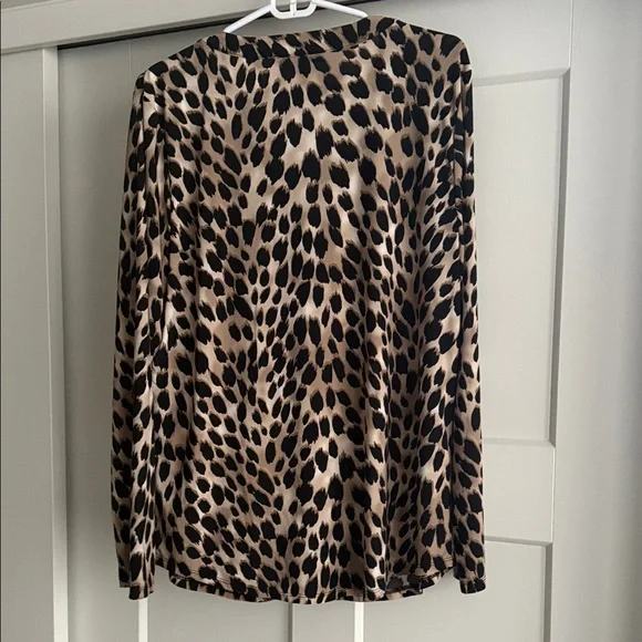 INC International Concepts Animal Print Blouse - Picture 5 of 6